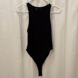 Zara Black Sleeveless Bodysuit